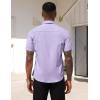 imageCOOFANDY Mens Dress Shirts Short Sleeve Business Casual Regular Fit Button Down Shirts with PocketPurple