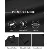 imageCOOFANDY Mens Dress Shirts Untucked Long Sleeve Button Down Denim Shirt Stretch Business Casual Shirts for MenBlack