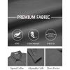 imageCOOFANDY Mens Dress Shirts Untucked Long Sleeve Button Down Denim Shirt Stretch Business Casual Shirts for MenDark Grey