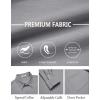 imageCOOFANDY Mens Dress Shirts Untucked Long Sleeve Button Down Denim Shirt Stretch Business Casual Shirts for MenGrey