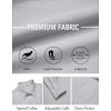 imageCOOFANDY Mens Dress Shirts Untucked Long Sleeve Button Down Denim Shirt Stretch Business Casual Shirts for MenLight Grey
