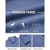 imageCOOFANDY Mens Dress Shirts Untucked Long Sleeve Button Down Denim Shirt Stretch Business Casual Shirts for MenNavy Blue