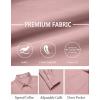 imageCOOFANDY Mens Dress Shirts Untucked Long Sleeve Button Down Denim Shirt Stretch Business Casual Shirts for MenPink