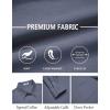 imageCOOFANDY Mens Dress Shirts Untucked Long Sleeve Button Down Denim Shirt Stretch Business Casual Shirts for MenStone Blue