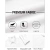 imageCOOFANDY Mens Dress Shirts Untucked Long Sleeve Button Down Denim Shirt Stretch Business Casual Shirts for MenWhite
