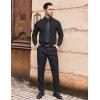 imageCOOFANDY Mens Dress Shirts Wrinkle Free Long Sleeve Button Down Shirt Formal Business ShirtsBlack