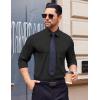 imageCOOFANDY Mens Dress Shirts Wrinkle Free Long Sleeve Button Down Shirt Formal Business ShirtsBlack