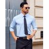 imageCOOFANDY Mens Dress Shirts Wrinkle Free Long Sleeve Button Down Shirt Formal Business ShirtsBlue