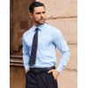 imageCOOFANDY Mens Dress Shirts Wrinkle Free Long Sleeve Button Down Shirt Formal Business ShirtsBlue