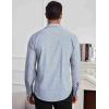imageCOOFANDY Mens Dress Shirts Wrinkle Free Long Sleeve Button Down Shirt Formal Business ShirtsBlue Combo