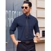 imageCOOFANDY Mens Dress Shirts Wrinkle Free Long Sleeve Button Down Shirt Formal Business ShirtsNavy Blue