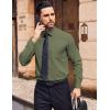 imageCOOFANDY Mens Dress Shirts Wrinkle Free Long Sleeve Button Down Shirt Formal Business ShirtsOlive Green