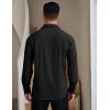 imageCOOFANDY Mens Dress Shirts Wrinkle Free Long Sleeve Button Down Shirts Formal Business ShirtBlack