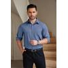 imageCOOFANDY Mens Dress Shirts Wrinkle Free Long Sleeve Button Down Shirts Formal Business ShirtBlue