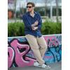 imageCOOFANDY Mens Dress Shirts Wrinkle Free Long Sleeve Button Down Shirts Formal Business ShirtBlue Anchor