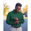 imageCOOFANDY Mens Dress Shirts Wrinkle Free Long Sleeve Button Down Shirts Formal Business ShirtDark Green