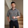 imageCOOFANDY Mens Dress Shirts Wrinkle Free Long Sleeve Button Down Shirts Formal Business ShirtDark Grey