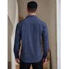 imageCOOFANDY Mens Dress Shirts Wrinkle Free Long Sleeve Button Down Shirts Formal Business ShirtDenim Blue