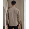 imageCOOFANDY Mens Dress Shirts Wrinkle Free Long Sleeve Button Down Shirts Formal Business ShirtKhaki
