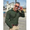 imageCOOFANDY Mens Dress Shirts Wrinkle Free Long Sleeve Button Down Shirts Formal Business ShirtOlive Green
