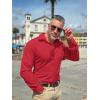 imageCOOFANDY Mens Dress Shirts Wrinkle Free Long Sleeve Button Down Shirts Formal Business ShirtRed