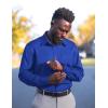 imageCOOFANDY Mens Dress Shirts Wrinkle Free Long Sleeve Button Down Shirts Formal Business ShirtRoyal Blue