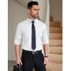 imageCOOFANDY Mens Dress Shirts Wrinkle Free Long Sleeve Button Down Shirts Formal Business ShirtWhite