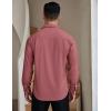 imageCOOFANDY Mens Dress Shirts Wrinkle Free Long Sleeve Button Down Shirts Formal Business ShirtWine Red