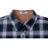 imageCOOFANDY Mens Fall Plaid Button Down Shirt Long Sleeve Casual Cowboy Work Shirts Lightweight Flannel Shirts Two PocketPlaidblack  Navy
