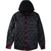 imageCOOFANDY Mens Flannel Shirt Jacket Cotton Quilted Lined Plaid Shirt Long Sleeve Button Down Hoodie JacketsRed Black PlaidBuffalo Plaid