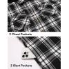imageCOOFANDY Mens Flannel Shirt Jacket Warm Quilted Lined Hooded Long Sleeve Plaid Shirt JacketsBlack  Grey Plaid