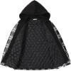 imageCOOFANDY Mens Flannel Shirt Jacket Warm Quilted Lined Hooded Long Sleeve Plaid Shirt JacketsBlack  White Plaid