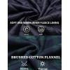 imageCOOFANDY Mens Flannel Shirt Jacket Warm Quilted Lined Hooded Long Sleeve Plaid Shirt JacketsBlue  Green Plaid