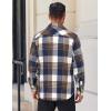 imageCOOFANDY Mens Flannel Shirts Long Sleeve Lightweight Plaid Shirt Casual Button Down Shirts JacketBlue Plaid