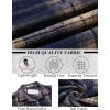 imageCOOFANDY Mens Flannel Shirts Long Sleeve Lightweight Plaid Shirt Casual Button Down Shirts JacketDark Blue