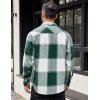 imageCOOFANDY Mens Flannel Shirts Long Sleeve Lightweight Plaid Shirt Casual Button Down Shirts JacketGreen