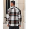 imageCOOFANDY Mens Flannel Shirts Long Sleeve Lightweight Plaid Shirt Casual Button Down Shirts JacketGrey