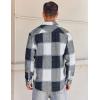 imageCOOFANDY Mens Flannel Shirts Long Sleeve Lightweight Plaid Shirt Casual Button Down Shirts JacketNavy Blue