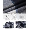 imageCOOFANDY Mens Flannel Shirts Long Sleeve Lightweight Plaid Shirt Casual Button Down Shirts JacketNavy Blue
