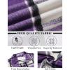 imageCOOFANDY Mens Flannel Shirts Long Sleeve Lightweight Plaid Shirt Casual Button Down Shirts JacketPurple