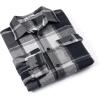 imageCOOFANDY Mens Flannel Shirts Long Sleeve Plaid Shirt Jacket Button Down Shirt with PocketsBlack