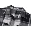 imageCOOFANDY Mens Flannel Shirts Long Sleeve Plaid Shirt Jacket Button Down Shirt with PocketsBlack