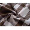imageCOOFANDY Mens Flannel Shirts Long Sleeve Plaid Shirt Jacket Button Down Shirt with PocketsBrown  White