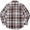 imageCOOFANDY Mens Flannel Shirts Long Sleeve Plaid Shirt Jacket Button Down Shirt with PocketsBrown  White