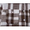 imageCOOFANDY Mens Flannel Shirts Long Sleeve Plaid Shirt Jacket Button Down Shirt with PocketsBrown  White