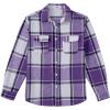 imageCOOFANDY Mens Flannel Shirts Long Sleeve Plaid Shirt Jacket Button Down Shirt with PocketsPurple