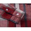 imageCOOFANDY Mens Flannel Shirts Long Sleeve Plaid Shirt Jacket Button Down Shirt with PocketsWine Red