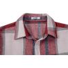 imageCOOFANDY Mens Flannel Shirts Long Sleeve Plaid Shirt Jacket Button Down Shirt with PocketsWine Red