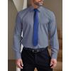 imageCOOFANDY Mens Formal Dress Shirt Hidden Button Front Wrinkle Free Shirt Regular Fit Stretch Business Casual ShirtsGrey Blue