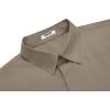 imageCOOFANDY Mens Formal Dress Shirt Hidden Button Front Wrinkle Free Shirt Regular Fit Stretch Business Casual ShirtsKhaki